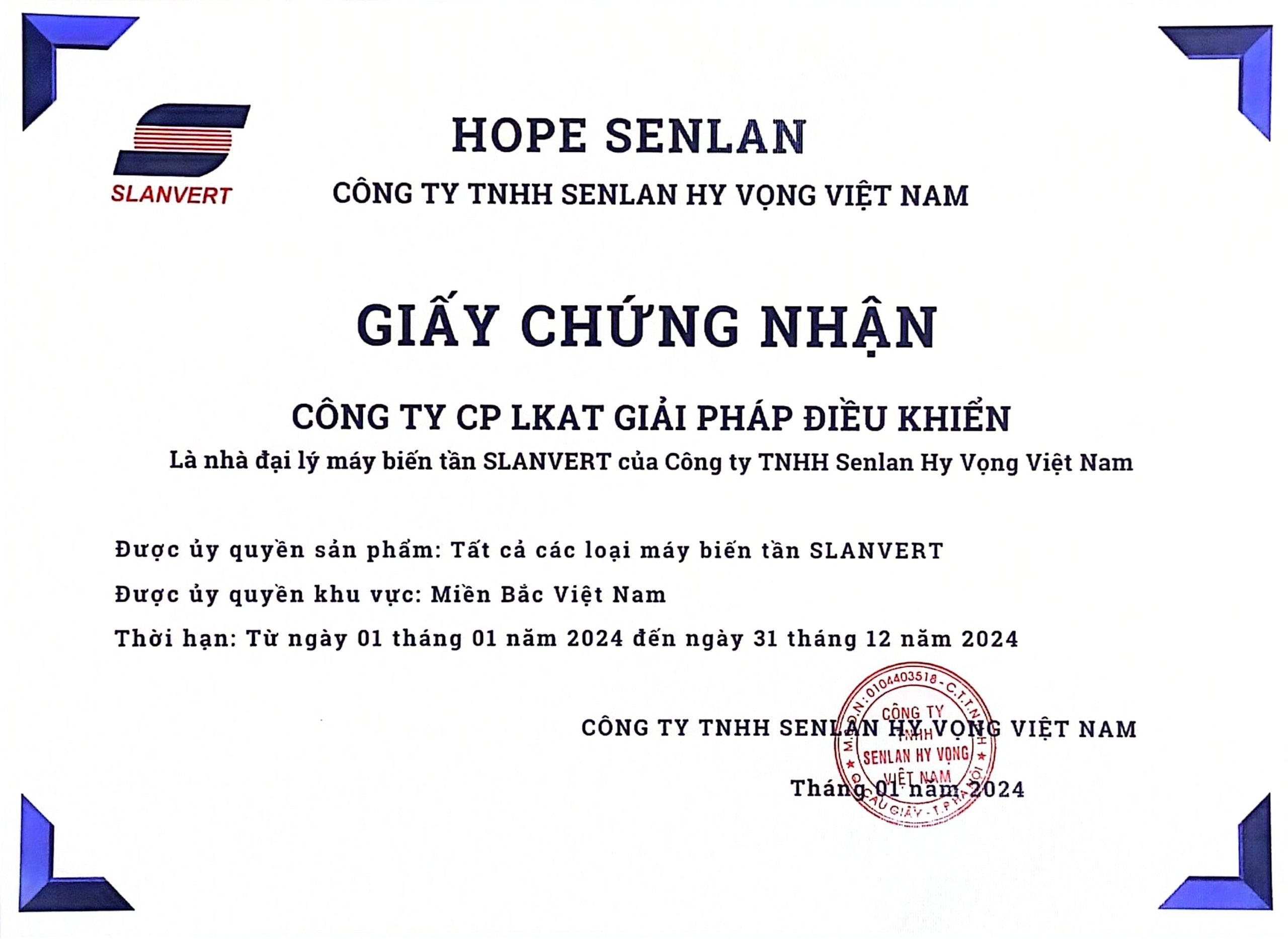 LKAT | Đại lý biến tần Senlan (Slanvert)