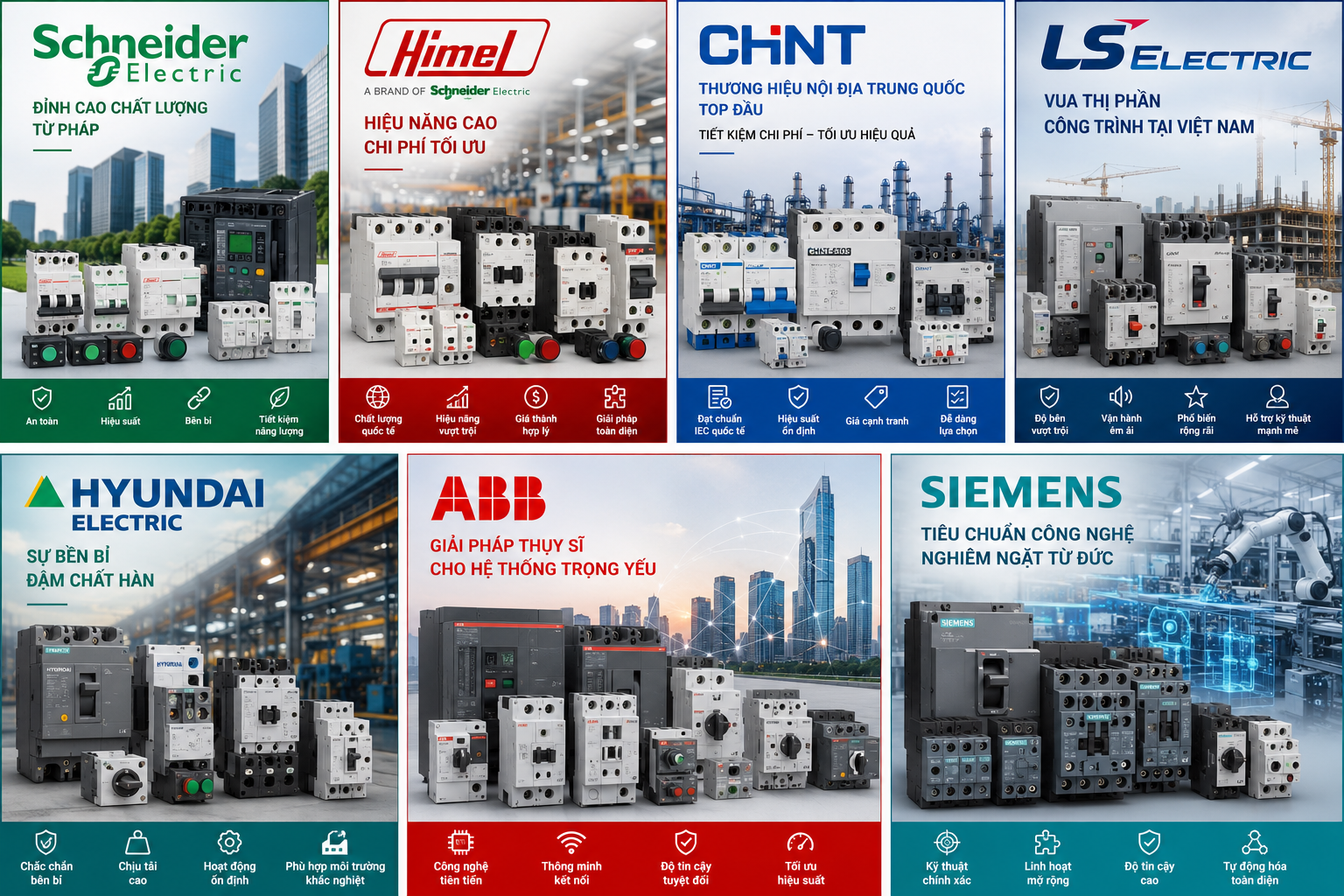 top 7 thương hiệu đóng cắt Việt Nam